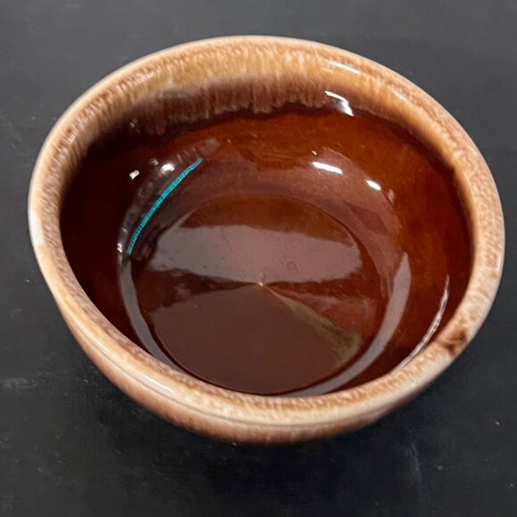 Vintage Kathy Kale 5 1/2" Brown Drip Cereal Fruit Dessert Soup Bowl (GS2) - Picture 2 of 4